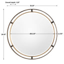 Carrizo - Round Mirror - Bronze