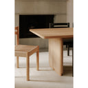 Round Off - Small Oak Dining Table - Light Brown - Moe's Home Collection - Dining Tables - Elite Enclave Home