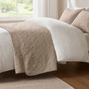 Quebec - Twin Reversible Coverlet Set - Khaki