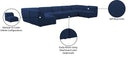 Miramar - 7 Piece Modular Sectional - Meridian Furniture - Stationary Sectionals - Elite Enclave Home