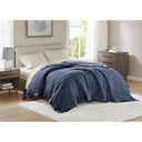 Windom - King All Season Hypoallergenic Blanket With 3M Scotchgard - Navy