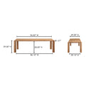 Post - Large Dining Table - Natural - Moe's Home Collection - Dining Tables - Elite Enclave Home
