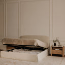 Joan - Queen Storage Bed - Cream - Moe's Home Collection - Storage Beds - Elite Enclave Home