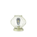 10" Bedside Table Lamp With Gold Cage Shade - Gold