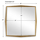 On Point - Square Mirror - Gold