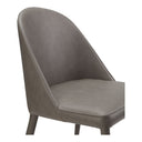 Burton - Vegan Leather Dining Chair (Set of 2) - Gray - Moe's Home Collection - Chair Sets - Elite Enclave Home