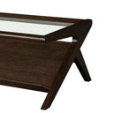 Rocket - & Tempered Glass Coffee Table - Morocco Brown - INK+IVY - Coffee Tables - Elite Enclave Home