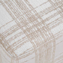 Joie - Porcelain Plaid Ottoman - White