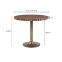 Nomi - Cafe Table - Dark Brown - Moe's Home Collection - Coffee Tables - Elite Enclave Home