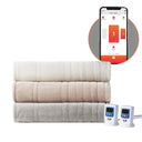Microplush - Queen Heated Blanket With Wifi Technology - Taupe