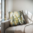 Zoe - Multi Color Square Pillow - Gold / Gray - Chapel Hill - Accent Pillows - Elite Enclave Home