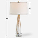 Lyra - Table Lamp - White & Gold