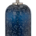Crystal Table Lamp With White Drum Shade (Set of 2) - Blue