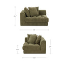 Davie - Left Arm Facing Chair - Olive Green - Moe's Home Collection - Corners - Elite Enclave Home
