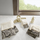 Aubrey - 6 Piece Jacquard Towel Set - Black - Madison Park - Towel Sets - Elite Enclave Home