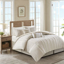 Anslee - Embroidered Oblong Decorative Pillow - Taupe - Harbor House Blue - Throw Pillows - Elite Enclave Home