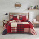 Sunset - King Oversized Coverlet Mini Set - Red