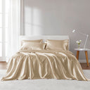 Satin - 4 Piece Twin Luxury Sheet Set - Champagne