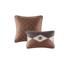 Bitter Creek - King Oversized Comforter Set - Gray / Brown