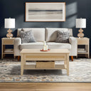 Lennox - Lift - Top Coffee Table With Storage & Lower Open Shelf - Natural - 510 Design - Coffee Tables - Elite Enclave Home