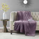 Heated Throw Blanket - Purple - Ultra Soft - Serta - Heated Throws- Elite Enclave Home