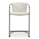 Freeman - Chrome Frame Counter Stool (Set of 2) - Blended Cream - Moe's Home Collection - Stool Sets - Elite Enclave Home