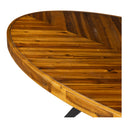 Parq - Oval Dining Table - Brown - Moe's Home Collection - Dining Tables - Elite Enclave Home
