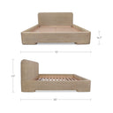 Claudia - Queen Bed - Natural - Moe's Home Collection - Upholstered Beds - Elite Enclave Home