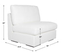 Refuge - Armless Arctic White Sofa