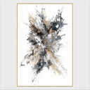 Supernova - 48" x 72" Painting Art by Buddy Whitlock - Gray & White