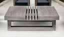 Solid Wood Outdoor Coffee Table - Gray