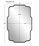Casmus - Iron Wall Mirror - Black