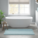 Splendor - 24" x 72" 100% Cotton Tufted 3000 GSM Reversible Bath Rug - Blue - Madison Park Signature - Bath Rugs & Mats - Elite Enclave Home