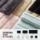 Tufted Pearl Channel - 17" x 24" Rug - Black - Madison Park - Bath Rugs & Mats - Elite Enclave Home