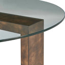 Ignis - Round Glass Coffee Table - Brown / Woodtone - Uttermost - Coffee Tables - Elite Enclave Home