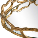 Cable - Chain Mirrored Tray - Gold