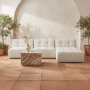 Sunseeker - Outdoor Chaise Stripe - Brown - Moe's Home Collection - Chaises - Elite Enclave Home