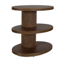 Top - Tier Oval Walnut Side Table - Woodtone - Uttermost - Side Tables - Elite Enclave Home