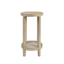 Harley - Round Accent Table - Reclaimed Wheat - Martha Stewart - Accent Tables - Elite Enclave Home