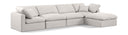 Indulge - Linen 5 Piece Modular Sectional With Chaise
