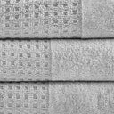 Spa - 6 Piece Jacquard Antimicrobial Towels Set - Gray - Madison Park - Towel Sets - Elite Enclave Home