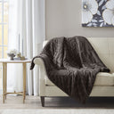 Arctic - Ultra Down Alternative Throw - Chocolate - Madison Park - Throws - Elite Enclave Home