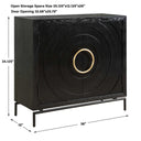 Briseis - 2 Door Cabinet - Black
