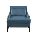 Anna - Arm Accent Chair - Blue - Martha Stewart - Arm Chairs - Elite Enclave Home