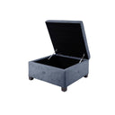 Aspen - Ottoman - Blue - Madison Park - Storage Ottomans - Elite Enclave Home