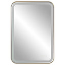 Crofton - Vanity Mirror - Gold & Pearl Silver