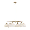 Biddeford - 6 Light Beaded Pendant - White - Uttermost - Pendant Lighting- Elite Enclave Home