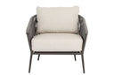 Florence - Club Chair, No Welt - Echo Ash / White