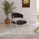 Privet - Dining Chair (Set of 2) - Gold Base - Meridian Furniture - Chair Sets - Elite Enclave Home