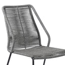 5 Piece Round Dining Set With Four Chairs - Gray And Black